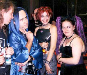 Sexbat (in blue) at Whitby, November 2001. Photo by Olga K.
