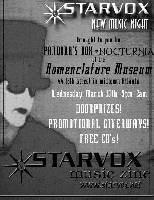 The StarVox LIVE flyer designed by Reece