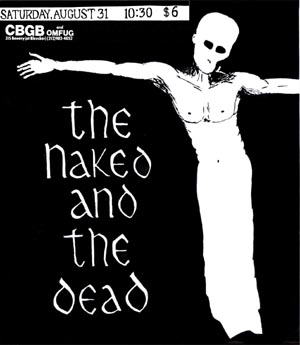 Flyer from CBGB's - August 1985