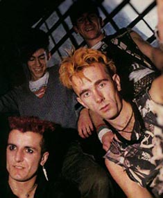 From Pete Scathe's site: Sex Gang Children, from Noise! magazine, October 28th 1982 (photo: Steve Rapport)