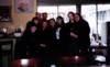 a bunch of happy goths after lunch at Angelis...